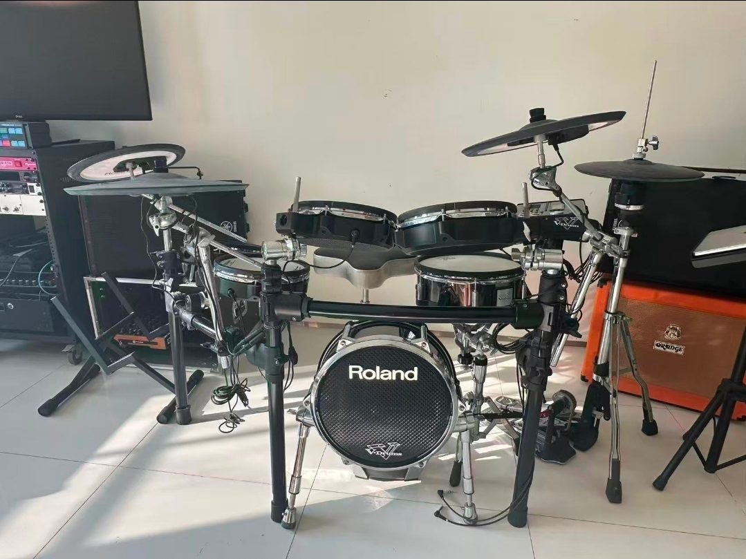 Roland TD-30KV Expanded Kit + DW 9000 Double Pedal