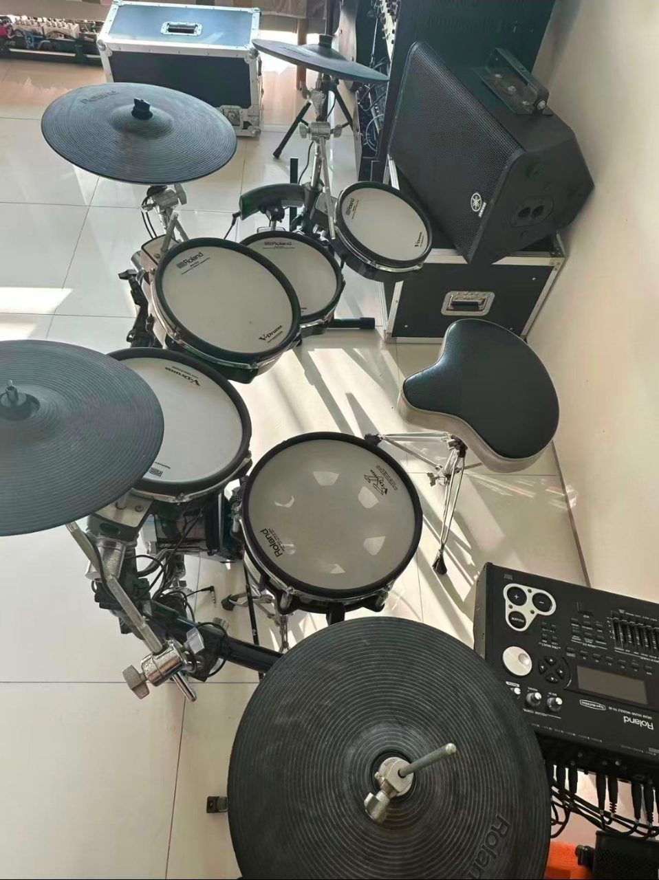 Roland TD-30KV Expanded Kit + DW 9000 Double Pedal