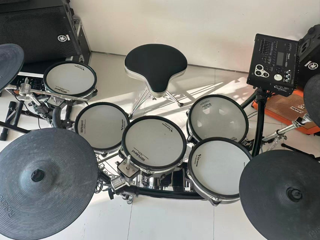 Roland TD-30KV Expanded Kit + DW 9000 Double Pedal
